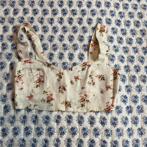 Reformation high waisted pant and crop top set - Picture 4 of 4